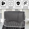 4Pcs Salon Chair Cover Clear Plastic Salon Chair Protectors Square Hairdressing Chair Back Covers Multipurpose Seat Covers Precision Stitched Clear Covers for Most Standard Salon Chairs Office Chairs view 4