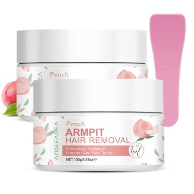 Depilatory Cream 100g*2 Fast and Painless Hair Removal Cream for All Skin Types, Gentle Formula, Body Hair Removal Cream Suitable for Legs, Underarms, and Bikini Line, Smooth and Non-Irritating