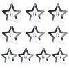 10 Pack Girls Metal Star Hair Clip Sweet Side Clips Silver Hairpin Hollow Star Hair Accessories For Women view 1
