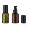 2PCS 60ML/2OZ Empty Refillable Glass Creams Lotions Bottles with Pump Vial Cosmetic Liquid Foundation Dispenser Jars Makeup Emulsion Liquids Storage Travel Container view 1