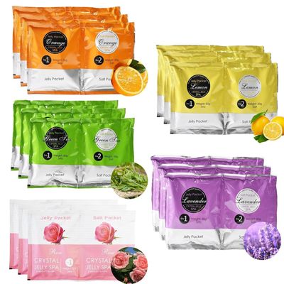 Jelly Spa Bath, Jelly Pedicure Foot Soak Packets, Foot Bath Salts Pedicure Foot Soak for Foot Care