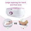 MTTXY Paraffin Wax Machine for Hand Foot, 4L High Capacity Paraffin Wax Warmer 0-60 C Adjustable Paraffin Bath for Moisturise and Renew The Skin, Home Beauty Salon view 3