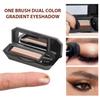 Hulyfw Dual Color Eyeshadow,Waterproof Glitter Eye Shadow,Smooth Texture Highly Pigmented Dual-Color Eyeshadow Shimmer Long Lasting For Eye Makeup(03#) view 4