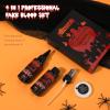4 IN 1 Fake Blood KitFake Blood 1.69oz X2 + Spray Head+Dripping Head+Cleaning SoapWashableRealistic EffectSkin FriendlyProfessional Fake Blood Makeup Kit For Halloween/CosplayFresh X2 view 2