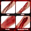 4 IN 1 Fake Blood KitFake Blood 1.69oz X2 + Spray Head+Dripping Head+Cleaning SoapWashableRealistic EffectSkin FriendlyProfessional Fake Blood Makeup Kit For Halloween/CosplayDarkX2 view 3