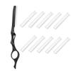 11Pcs Hair Styling Thinning Razor Set - 1 Razor, Thinning Comb, Texturizing Cutting Razor and 10 Replacement Stainless Steel Blades for Salon & Home Use (Black) view 1