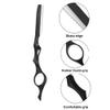 11Pcs Hair Styling Thinning Razor Set - 1 Razor, Thinning Comb, Texturizing Cutting Razor and 10 Replacement Stainless Steel Blades for Salon & Home Use (Black) view 3