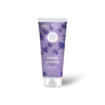 Woolzies Natural Shea Butter Hand Cream, 7 oz Deep Moisturizing & Nourishing Lotion for Dry Skin All Natural Ingredients, Essential Oils & Vitamin-Enriched Formula (7 Ounce, Lavender)