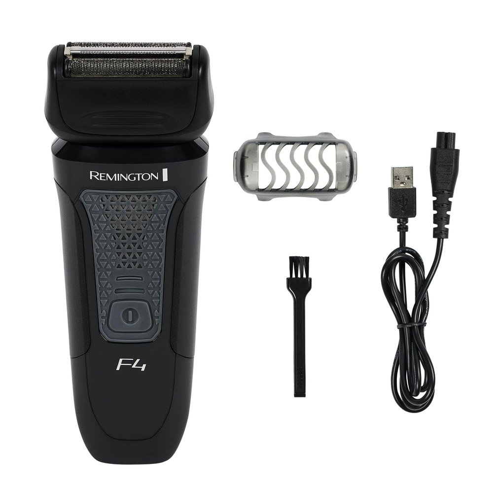 Remington F4 Style Series Foil Shaver for Men, Flexing Blades for Close and Comfortable Shave, Cordless Electric Rechargeable Razor.