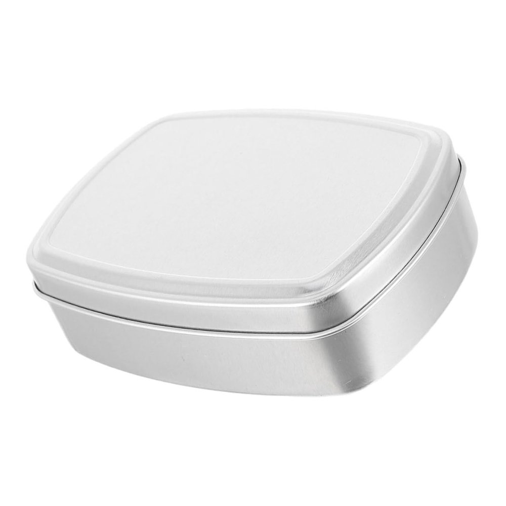 BEBEMOKO Multi-Purpose Soap Storage Box Travel Soap Container with Lid Leakproof Aluminum Case for Bars Lightweight and Portable for Camping Gym and Bathroom Use