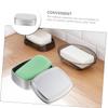 BEBEMOKO Multi-Purpose Soap Storage Box Travel Soap Container with Lid Leakproof Aluminum Case for Bars Lightweight and Portable for Camping Gym and Bathroom Use view 2