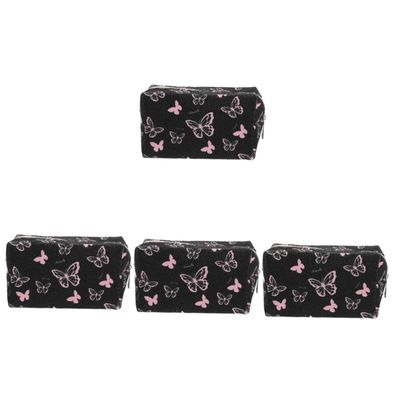4pcs Cosmetic Bag Women Makeup Bag Decorative Makeup Bag Makeup Organizer Travel Makeup Bag Portable Makeup Bag Makeup Storage Bag Makeup Bag Zipper Makeup Bag/1065