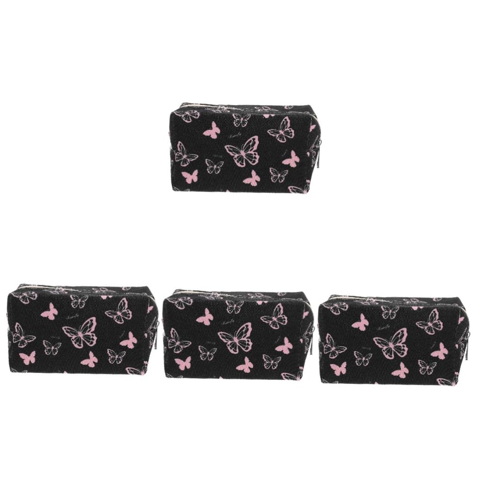 4pcs Cosmetic Bag Women Makeup Bag Decorative Makeup Bag Makeup Organizer Travel Makeup Bag Portable Makeup Bag Makeup Storage Bag Makeup Bag Zipper Makeup Bag/1065