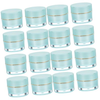16 Pcs Cosmetic Bottle Makeup Dispenser Bottles Refillable Cosmetic Cream Jar Makeup Bottles Cosmetic Jars with Lids Empty Cream Container Travel Cream Container Portable Cream Jar/1060