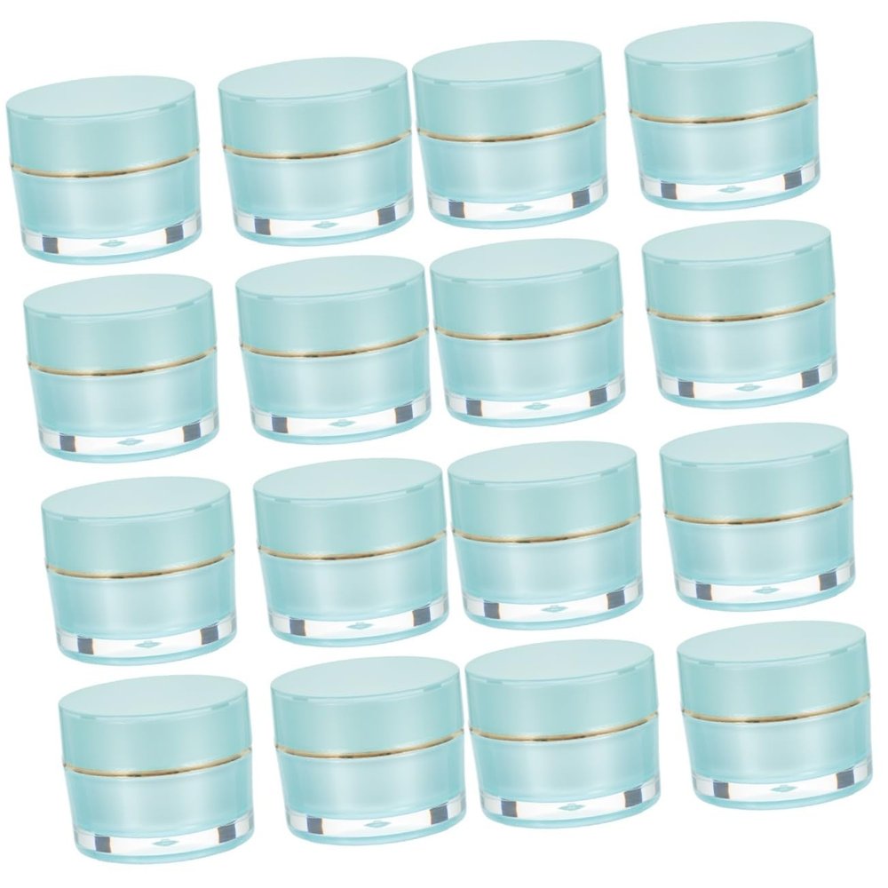 16 Pcs Cosmetic Bottle Makeup Dispenser Bottles Refillable Cosmetic Cream Jar Makeup Bottles Cosmetic Jars with Lids Empty Cream Container Travel Cream Container Portable Cream Jar/1060