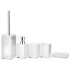 MAKEJ Bathroom Toiletries Set Diamond Hand Sanitizer Bottle Kit Toothbrush Cup Holder Supplies view 1