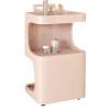 Modern Style Hairdressing Trolley Hair Salon Rolling Trolley with Handle Creativity Salon Cart with Wheels for Hairdressing Beauty SPA Tattoo(Pink) view 1