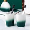 MAKEJ Brush Teeth Wash Utensils Mouth Cup Brush Gargle Mouthwash Set Supplies Piece Bathroom view 2