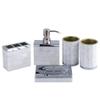 MAKEJ Hotel Supplies Factory Wash Gargle Set Hardware Resin Bathroom Five Piece Suite Supplies view 1