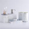MAKEJ Hotel Supplies Factory Wash Gargle Set Hardware Resin Bathroom Five Piece Suite Supplies view 3