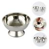 NOLITOY 2pcs Footed Shaving Bowl for Men Stainless Steel Shaving Mug Smooth Easy to Use and Practical for Grooming Enthusiasts view 4