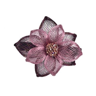 Handmade Style Copper Wire Hairpin Hair Clip Hair Accessories Hairpin Hairpin Jewelry Headdress(pink)