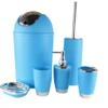 MAKEJ Plastic Bathroom Suite Bathroom Suite Gargle Cup Six-Piece Set of Toiletries Brushing Utensils view 1