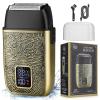 Electric Shavers for Men,Powerful Motor Electric Razor,Head Shavers for Bald Men,Triple Foil Beard Trimmer,Barber Supplies LED Displays & USB Charging Waterproof Shaver, Gifts view 1