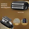 Electric Shavers for Men,Powerful Motor Electric Razor,Head Shavers for Bald Men,Triple Foil Beard Trimmer,Barber Supplies LED Displays & USB Charging Waterproof Shaver, Gifts view 2