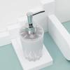 MAKEJ Bathroom Washroom Set Supplies Hand Sanitizer Bottle 4 Piece Acrylic Plastic Kit view 2