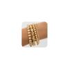 fxmimior 4Pcs Fashion Boho Beads Stackable Bracelets Dainty Simple Silver Gold Chain Bracelets Set for Women Adjustable Chunky Flat Cable Chain Beads Punk Bracelets for Women (Gold) view 1