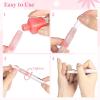 LUMINFLY Empty Lip Gloss Nail Oil Eyelash Cuticle Cosmetic Oil Pens 3 Ml Twist 50 Pens Gloss Transparent Comestic Makeup Brush Tip Pens Containers, With 63 Lip Pieces Stickers Oil view 3