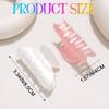 CAKURE Acrylic Claw Clip White Hair Clips Medium Hair Claw Clips Hair Accessories for Women and Girls (Pack of 2) view 2