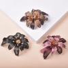 Handmade Hairpin Copper Wire Hair Headwear Elegant Spring Clip With Diamond Jewelry(black) view 2