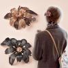 Handmade Hairpin Copper Wire Hair Headwear Elegant Spring Clip With Diamond Jewelry(black) view 3