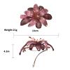 Handmade Hairpin Copper Wire Hair Headwear Elegant Spring Clip With Diamond Jewelry(black) view 4