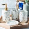 MAKEJ Sanitary Ware Set Ceramic Wash Four Bathroom Furnishing Hotel Club Room Kit Light view 3