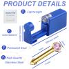 orilace 30Pcs Self Nose Piercing Kit- Blue Disposable Nose Piercing Gun Built-in Nose Stud, Safe Easy Use Painless At Home Nose Piercing Tool (G198+198) view 2