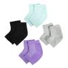 FRCOLOR 4pairs Heel Moisturizing Socks Gel Heel Socks Open Toe Design Ankle Pain Relief Moisture Locking Material for Men Women view 1