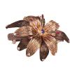 Handmade Hairpin Copper Wire Hair Headwear Elegant Spring Clip With Diamond Jewelry(Gold) view 1