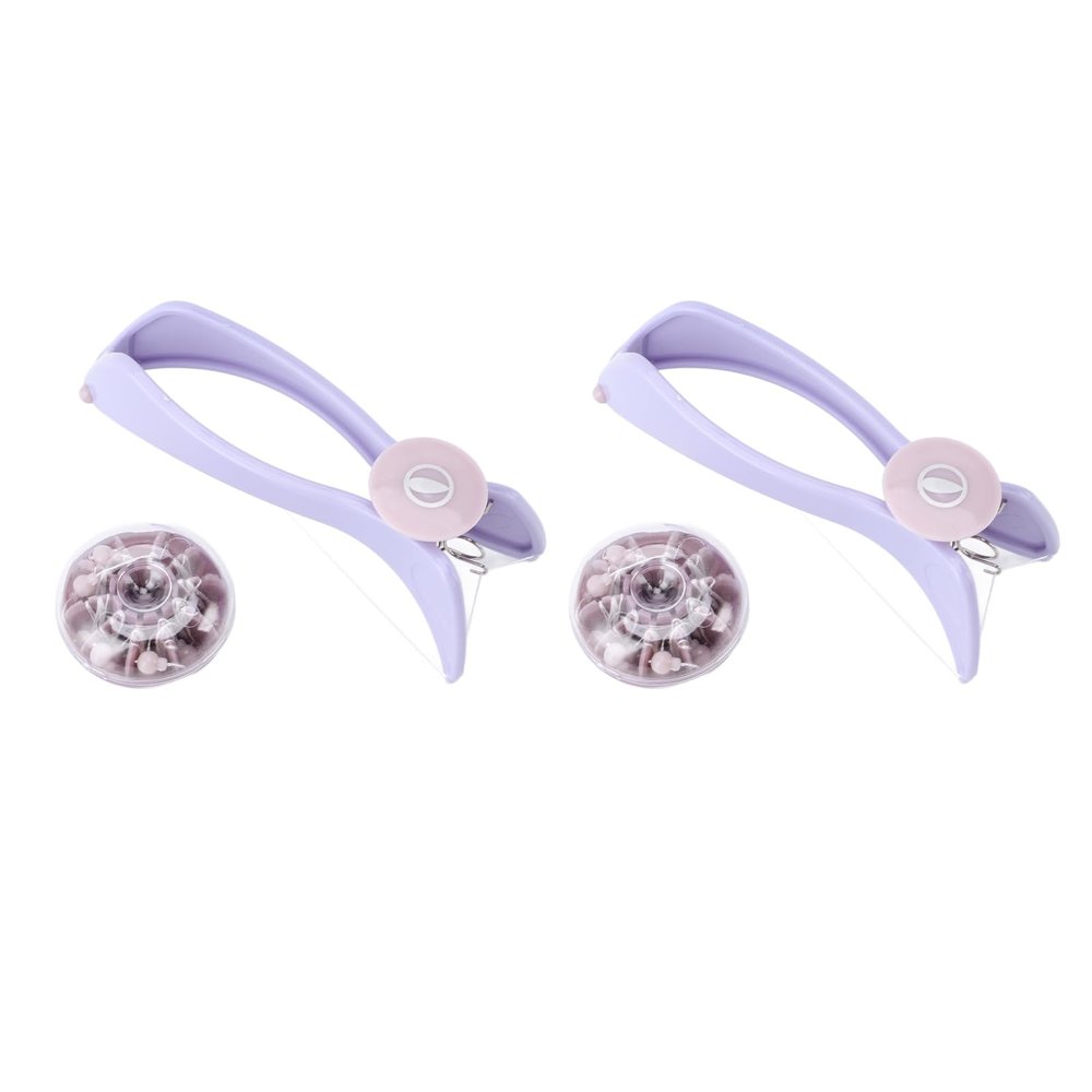 2pcs Manual Thread Hair Remover Gentle and Painless Threaded Hair Removal for Chin, Upper Lip, Arms and Legs