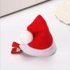 Santa Hat Hair Side Clips Hat Bangs Duckbill Clips Christmas Hat Hair Grips Ponytail Decor Party Hair Barrettes view 4