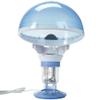 Blue 2 In1 Mini Professional Hair and Facial Steamer Table Top Skin Care Salon Spa Ozone ABS Body PC Cup Stainless Steel Heating Tube PP Universal Wheel 6.89" L x 6.89" W x 9.06" H view 3