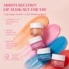ANRCOLLECT Lip Mask Set, 1 Lip Scrub +3 Overnight Lip Mask, Lip Glowy Balm and Scrub for Women, Exfoliating and Hydrating Dry, Chapped, Crack Lips, 4 Pack Lip Skincare Gift Set, Teen Girl Gifts view 3