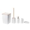 MAKEJ Toilet Brush Lotion Bottle Toothbrush Cup Soap Box Toiletries Storage Cleaning Bathroom Kit view 1