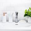 MAKEJ Toilet Brush Lotion Bottle Toothbrush Cup Soap Box Toiletries Storage Cleaning Bathroom Kit view 2