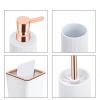 MAKEJ Toilet Brush Lotion Bottle Toothbrush Cup Soap Box Toiletries Storage Cleaning Bathroom Kit view 4