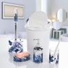 MAKEJ Bathroom Toiletry Set Toothbrush Cup Toilet Brush Trash Can Soap Box Hand Sanitizer Bottle(E) view 2