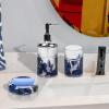 MAKEJ Bathroom Toiletry Set Toothbrush Cup Toilet Brush Trash Can Soap Box Hand Sanitizer Bottle(E) view 3