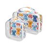 Clear Makeup Bags 2 Pack TSA Approved Toiletry Bag Quart Size Travel Cosmetic Bag Fit Carry-on Toiletries Essential Color Sketch Style Kawaii Style Dog view 1